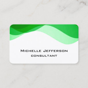 Modern Abstract Curves Pattern Modern Style Trendy Business Card