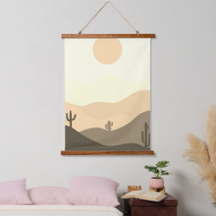 Modern Abstract Desert Landscape Hanging Tapestry