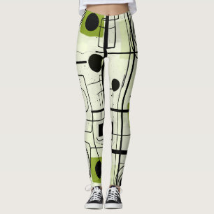 Modern abstract design, dynamic lines Throw Pillow Leggings