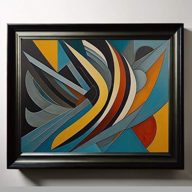 Modern Abstract Design Futurism 4:5 Poster (Creator Uploaded)