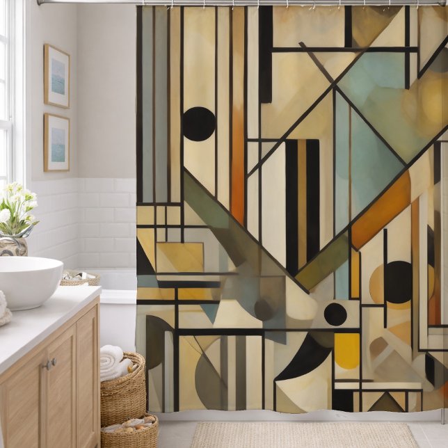 Modern Abstract Design Shower Curtain (Creator Uploaded)