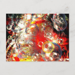 Modern Abstract Digital Art Postcard