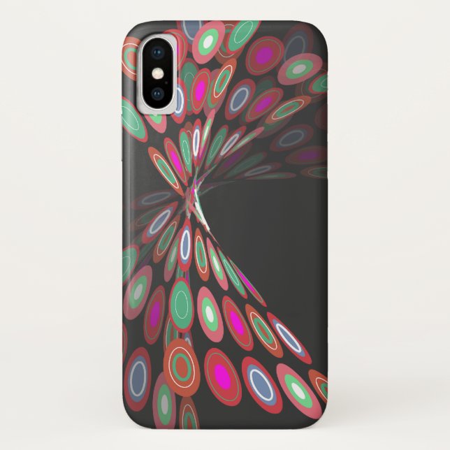 Modern Abstract Digital Butterfly Phone Case (Back)