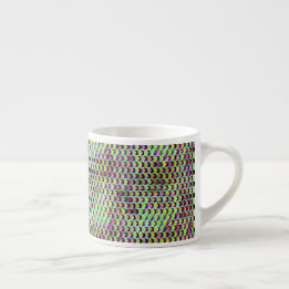 Modern abstract digital pattern design 1233 espresso cup