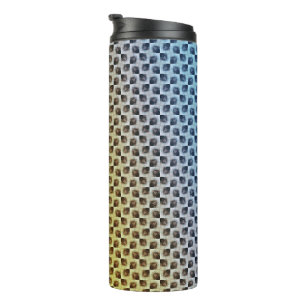 Modern abstract digital pattern design 1243 thermal tumbler