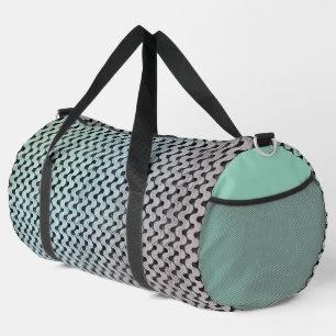 Modern abstract digital pattern design 1246 duffle bag