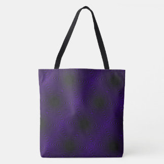 MODERN abstract draw in-black-deep-purple-mosaic Tote Bag