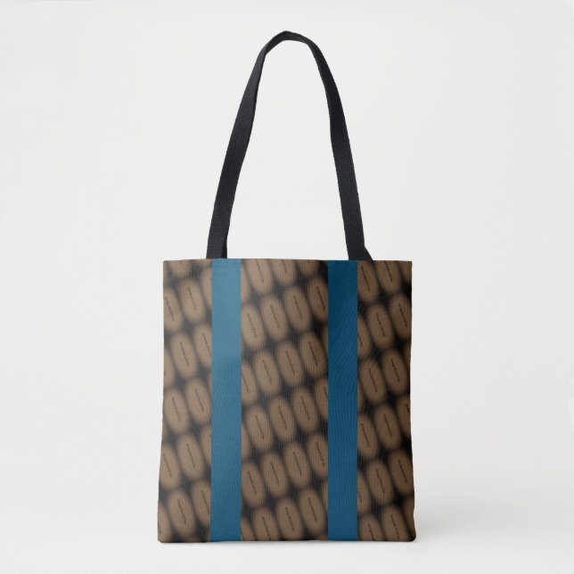 MODERN abstract draw in-  blue black brown Tote Bag (Front)