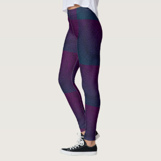 MODERN abstract draw in-deep-blue-purple-mosaic Leggings