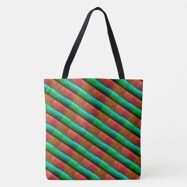 MODERN abstract draw in-light  -green-orange  Tote Bag (Front)