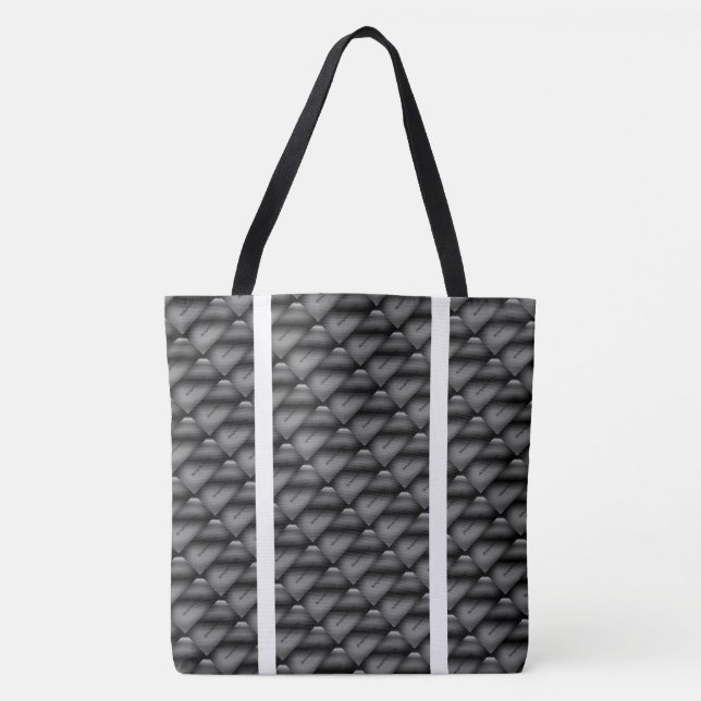 MODERN abstract draw in- light  grey black  Tote Bag (Front)
