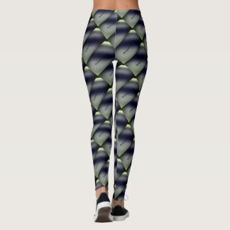 MODERN abstract draw in- light yellow grey black Leggings