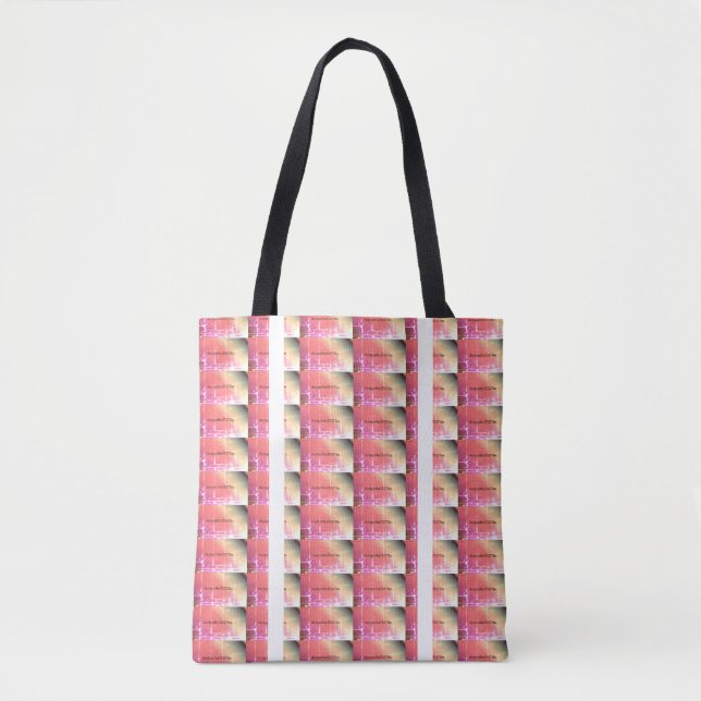 MODERN abstract draw in-white light red Tote Bag (Front)