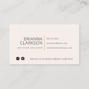 Modern Abstract Earth Tones Art Business Card