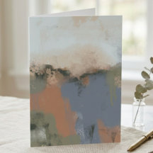 Modern Abstract Earth Tones Brushstroke Art