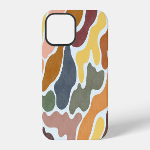 Modern abstract, earthy tones illustration. iPhone 12 case