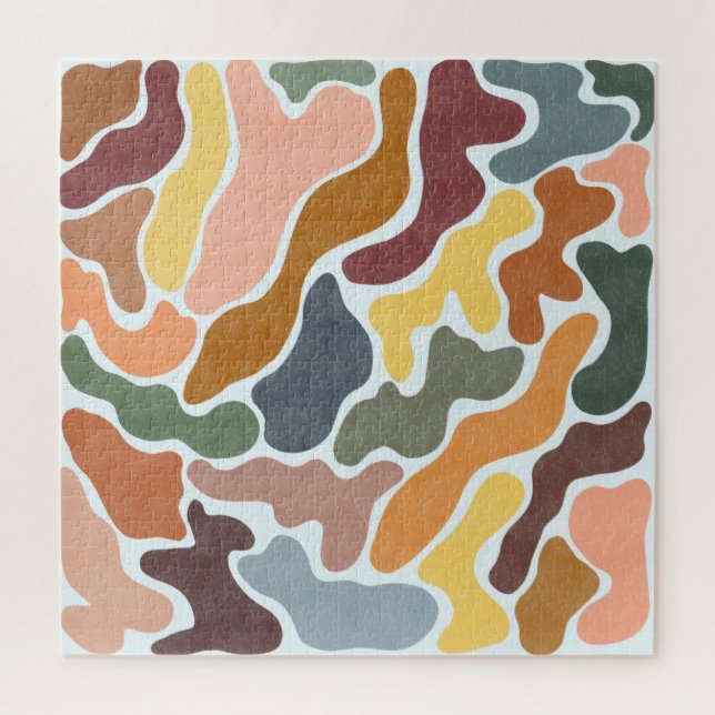 Modern abstract, earthy tones illustration. jigsaw puzzle (Vertical)