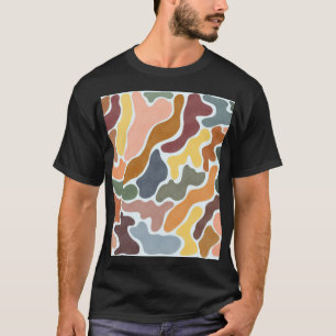 Modern abstract, earthy tones illustration. T-Shirt
