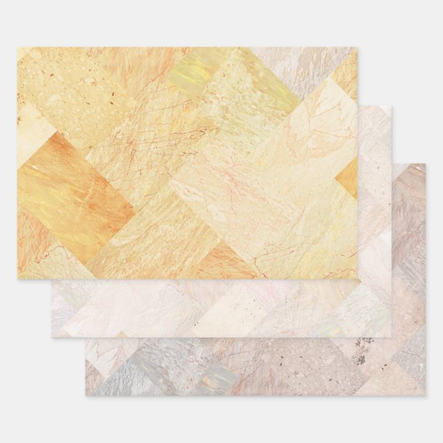 Modern Abstract Elegant Scandi  Wrapping Paper Sheet (Set)