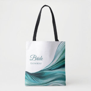 Modern Abstract-Emerald Green- Tote Bag