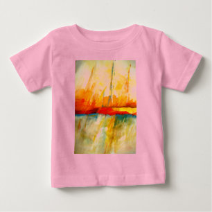 Modern Abstract Expressionist Painting Baby T-Shirt