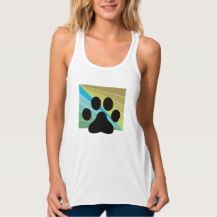 Modern Abstract Feline Paw Tee