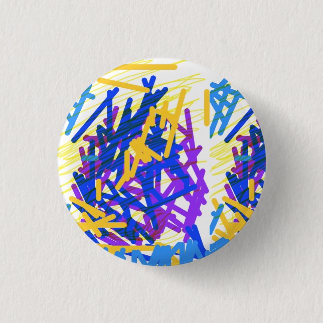 Modern Abstract Festive Paint Splash 3 Cm Round Badge (Front)
