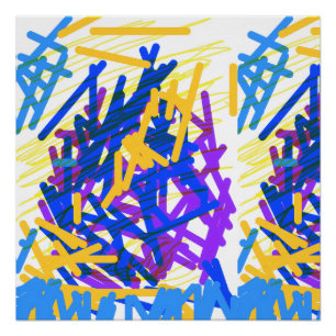 Modern Abstract Festive Paint Splash Poster