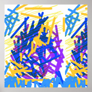 Modern Abstract Festive Paint Splash Poster