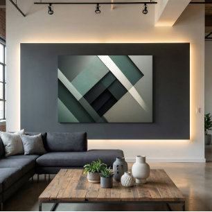 Modern Abstract Fits Perfectly in a Man Cave Canvas Print