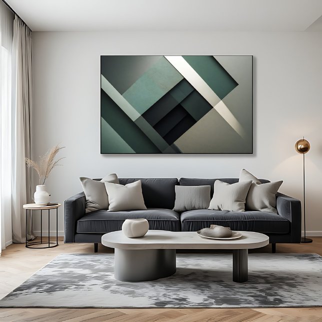 Modern Abstract Fits Perfectly in a Man Cave Poster (Creator Uploaded)