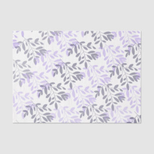 Modern abstract floral botanical leaf tissue paper