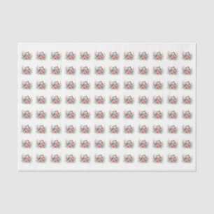 Modern abstract floral botanical tissue paper