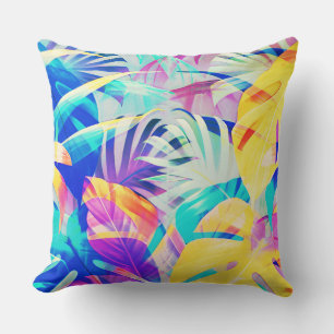 Modern Abstract Floral Pastel Colour Cushion