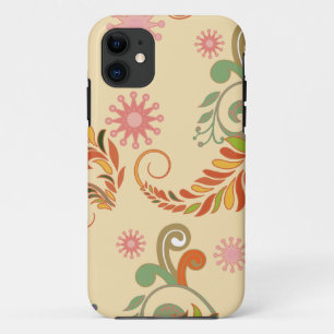 Modern Abstract Floral Pattern Case-Mate iPhone Case