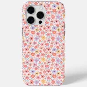 Modern Abstract Floral Pattern iPhone 15 Pro Max Case