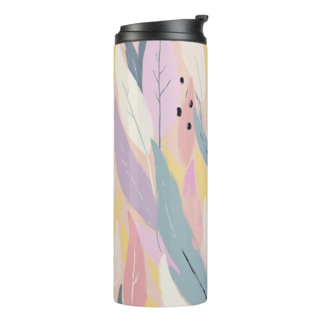 Modern Abstract Foliage Thermal Tumbler (Rotated Left)