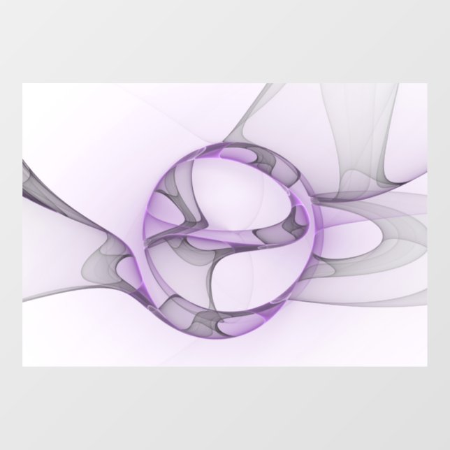 Modern Abstract Fractal Art Lavender Grey (Sheet)