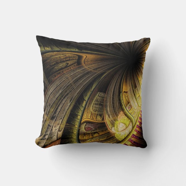 Modern Abstract Fractal Cushion (Front)