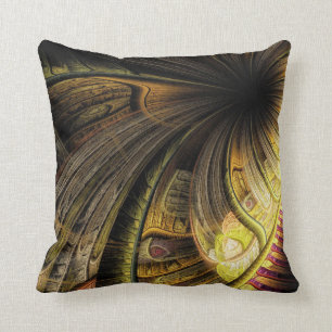 Modern Abstract Fractal Cushion