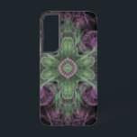 Modern Abstract Fractal Purple and Green Design Samsung Galaxy Case<br><div class="desc">Modern Abstract Fractal Purple and Green Design by Travis L. Lagasse of Flowstone Graphics.</div>