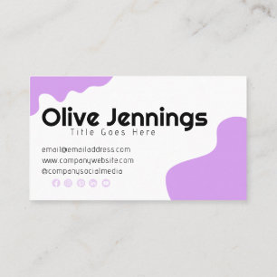 Modern Abstract Fun Business Card