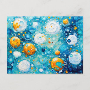 Modern Abstract Gallery Composition Postcard