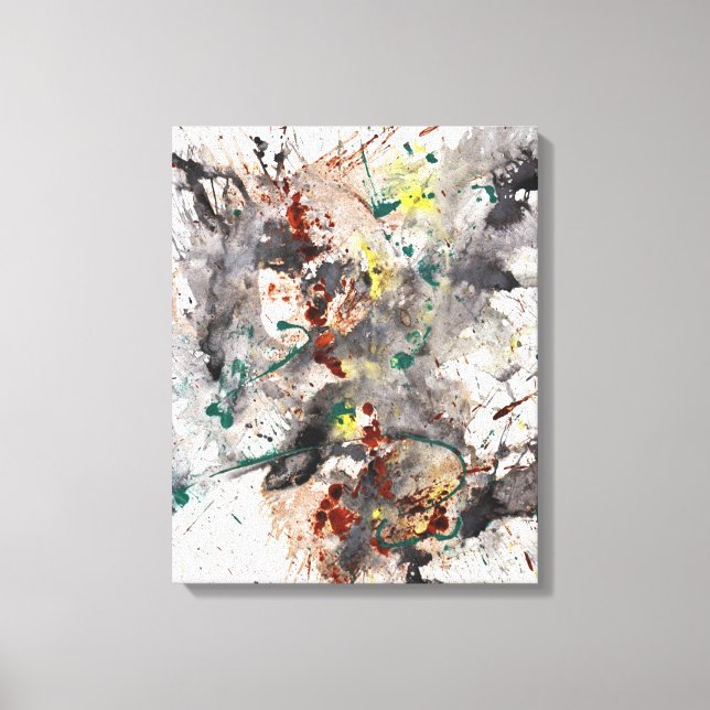 Modern Abstract Gallery Wrapped Canvas Print (Front)