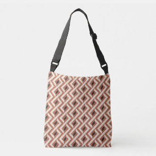 Modern Abstract geometric 1 - Amaro, Panna Cotta a Crossbody Bag