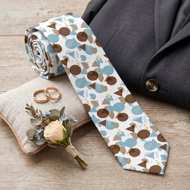 Modern Abstract Geometric 50s Art Pattern Tie (Creator Uploaded)