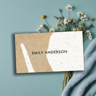 MODERN ABSTRACT GEOMETRIC ART CERAMIC TEXTURE BUSINESS CARD