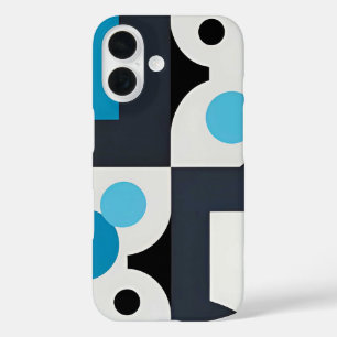 Modern Abstract Geometric Artwork iPhone 16 Case