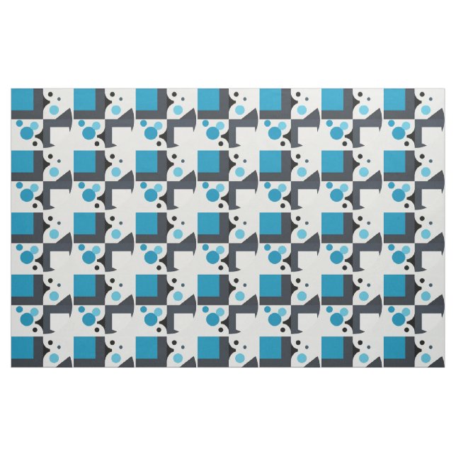 Modern Abstract Geometric Artwork Fabric (Fat Quarter)