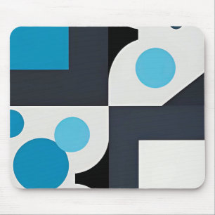 Modern Abstract Geometric Artwork Mouse Pad